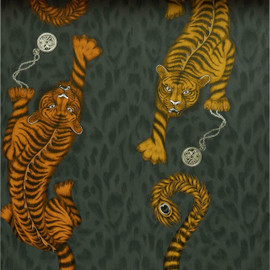 W0105/01 Tigris Animalia Wallpaper By Emma J Shipley Clarke & Clarke W0105/01 Tigris Animalia Wallpaper By Emma J Shipley Clarke & Clarke