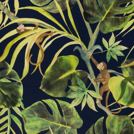 W0083/03 Monkey Business Colony Wallpaper By Clarke & Clarke W0083/03 Monkey Business Colony Wallpaper By Clarke & Clarke