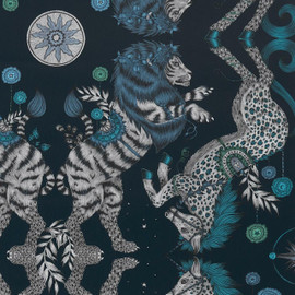 W0113/05 Caspian Wilderie by Emma J Shipley Wallpaper by Clarke & Clarke