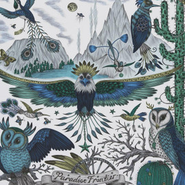 W0116/01 Frontier Wilderie by Emma J Shipley Wallpaper by Clarke & Clarke W0116/01 Frontier Wilderie by Emma J Shipley Wallpaper by Clarke & Clarke