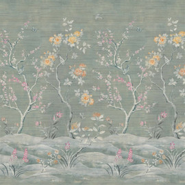 PDG1145/01 Manohari Grasscloth Scenes and Murals II Wallpaper By Designers Guild PDG1145/01 Manohari Grasscloth Scenes and Murals II Wallpaper By Designers Guild