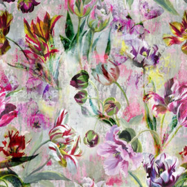 PDG1037/01 Tulipa Stellata Scenes and Murals Wallpaper By Designers Guild