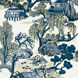 T75461 Asian Scenic Dynasty Wallpaper By Thibaut T75461 Asian Scenic Dynasty Wallpaper By Thibaut