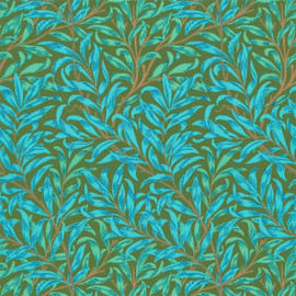 DBPW216952 Willow Bough Queen Square Wallpaper By Morris & Co DBPW216952 Willow Bough Queen Square Wallpaper By Morris & Co