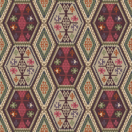 FG098/V54 Buckland Icons Wallpaper by Mulberry Home