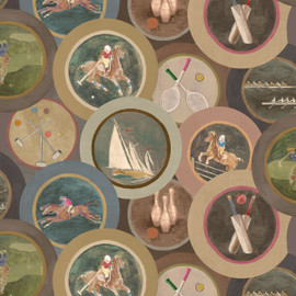 FG095/A15 Sporting Life Icons Wallpaper by Mulberry Home