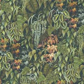 W7687-02 Green Wall Lamorran Wallpaper By Osborne & Little