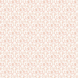 G56679 Ogee Floral Small Prints Cranberry and Tan Wallpaper By Galerie
