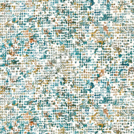 W0154/04 Scintilla Fusion Teal/Spice Wallpaper by Clarke & Clarke