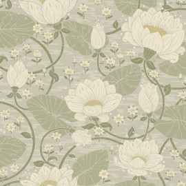 S83124 Eva Sommarang Greige Wallpaper By Galerie