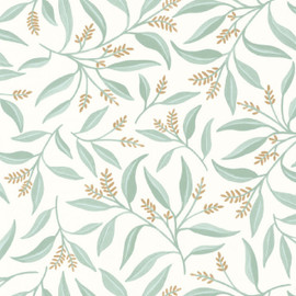 103880748 Grasse Green & Co Vert de Gris Wallpaper By Caselio