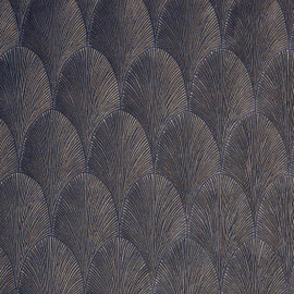 75781936 Tourmaline Textures Metalliques Marine and Dore Wallpaper by Casamance