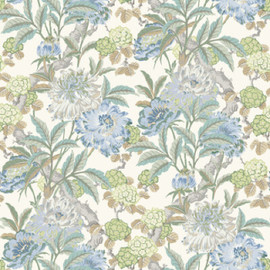 BW45095/4 Summer Peony Ashmore Aqua Wallpaper By GP & J Baker BW45095/4 Summer Peony Ashmore Aqua Wallpaper By GP & J Baker