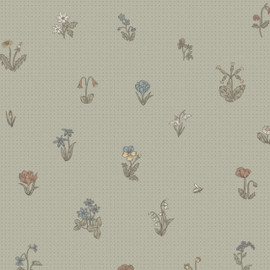 841-38 Maja Kolonin Sage Green Wallpaper By Sandberg