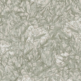 225-28 Malin Kolonin Sage Green Wallpaper By Sandberg