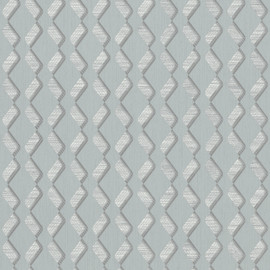 33653 Serene ZigZag Grey and Green Wallpaper By Galerie