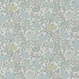 PEH0005/02 Carlisle Fauna English Heritage Duck Egg Wallpaper by Designers Guild
