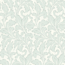 86366103 Acanthe Arts and Crafts Bleu Nuage Wallpaper by Casadeco 86366103 Acanthe Arts and Crafts Bleu Nuage Wallpaper by Casadeco