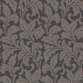 86369515 Acanthe Arts and Crafts Noir Wallpaper by Casadeco 86369515 Acanthe Arts and Crafts Noir Wallpaper by Casadeco