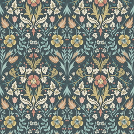86336406 Archibald Arts and Crafts Bleu Petrole Wallpaper by Casadeco 86336406 Archibald Arts and Crafts Bleu Petrole Wallpaper by Casadeco