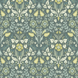 86337401 Archibald Arts and Crafts Vert Sauge Wallpaper by Casadeco 86337401 Archibald Arts and Crafts Vert Sauge Wallpaper by Casadeco