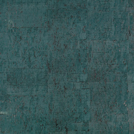 ZW144/10 Oolite Matt Caractère Electric Teal Wallpaper by Zinc Textile
