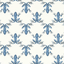 113012 Wood Frog Colour 4 Wild Water and Chalk Wallpaper by Harlequin