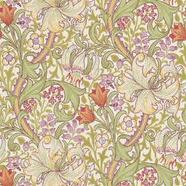 216834 Golden Lily Compilation Wallpaper By Morris & Co