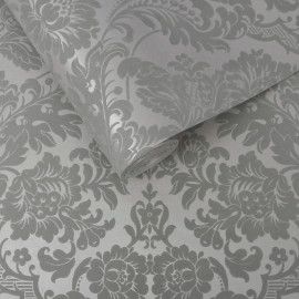 104564 Gothic Damask Flock Established Wallpaper by Graham and Brown