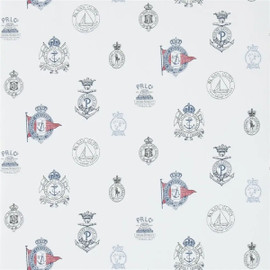 PRL032/01 Rowthorne Crest Signature Papers IV Captain Wallpaper by Ralph Lauren