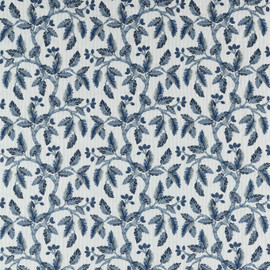 237323 Oaknut Stripe Arboretum Indigo Multi Fabric by Sanderson 237323 Oaknut Stripe Arboretum Indigo Multi Fabric by Sanderson