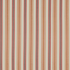 237329 Valley Stripe Arboretum Rowan Berry and Cream Fabric by Sanderson 237329 Valley Stripe Arboretum Rowan Berry and Cream Fabric by Sanderson