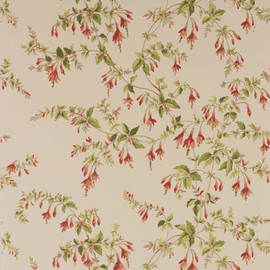 W7018/06 Fuchsia Ashdown Tomato/Green Wallpaper By Colefax and Fowler W7018/06 Fuchsia Ashdown Tomato/Green Wallpaper By Colefax and Fowler