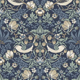 ET11212 Fragaria Garden Arts and Crafts Wallpaper By Galerie