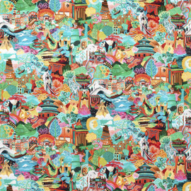 121125 Journey of Discovery Velvet Colour 3 Ionian Harissa Emerald Harlequin Fabric 121125 Journey of Discovery Velvet Colour 3 Ionian Harissa Emerald Harlequin Fabric