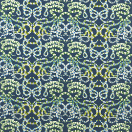121139 Serpenti Velvet Colour 3 Onsen Emerald Azul Harlequin Fabric 121139 Serpenti Velvet Colour 3 Onsen Emerald Azul Harlequin Fabric