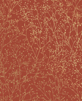 120401 Gypsophila Paprika / Gold Wallpaper by Clarissa Hulse