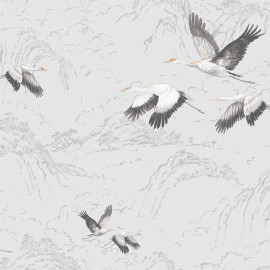 113394 Animalia Silver Wallpaper by Laura Ashley 113394 Animalia Silver Wallpaper by Laura Ashley