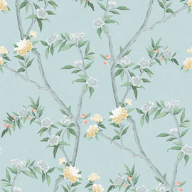 1900-1 Chinoiserie Spring Blossom Wallpaper By Galerie 1900-1 Chinoiserie Spring Blossom Wallpaper By Galerie