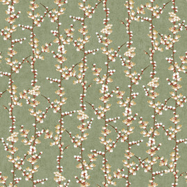 1904-4 Sakura Row Spring Blossom Wallpaper By Galerie