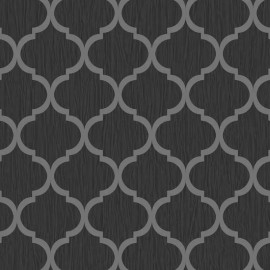 8895 Crystal Trellis Black Wallpaper By Debona