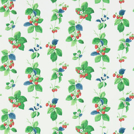 214592 ( DVIN214592 ) Summer Strawberries Vintage 2 Wallpaper by Sanderson