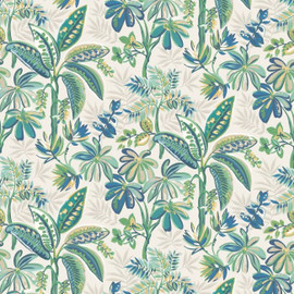 W7853-03 Tivoli Irisa Emerald Wallpaper by Osborne & Little