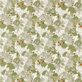 F1701/01 Mercia Studio G Northwood Apple / Spice Fabric by Clarke & Clarke