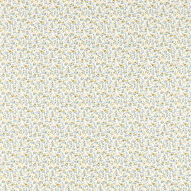 F1704/02 Thetford Studio G Northwood Saffron / Ink Fabric by Clarke & Clarke