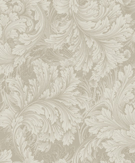 Aurora Damask Wallpaper in Shimmering Ivory with Gold and Silver - Wallpaper  from I Love Wallpaper UK