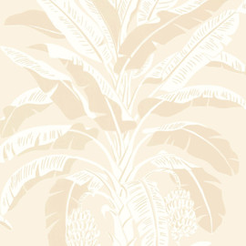 T13920 Banana Tree Palm Grove Beige Wallpaper by Thibaut