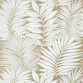 T13931 Siesta Key Palm Grove Metallic Gold Wallpaper by Thibaut