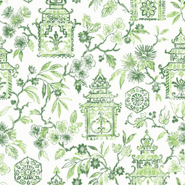 FD26312 Helanie Happy Green Wallpaper by A Street Prints