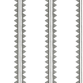 T16232 Agave Stripe Kismet Black Wallpaper by Thibaut